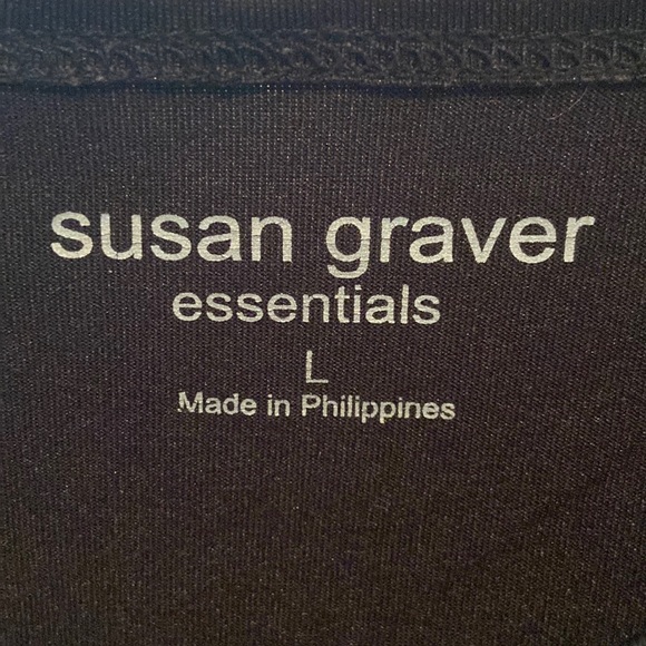 Large Black Susan Graver Essentials Sleeveless Shirt / Tank Top - Picture 11 of 12